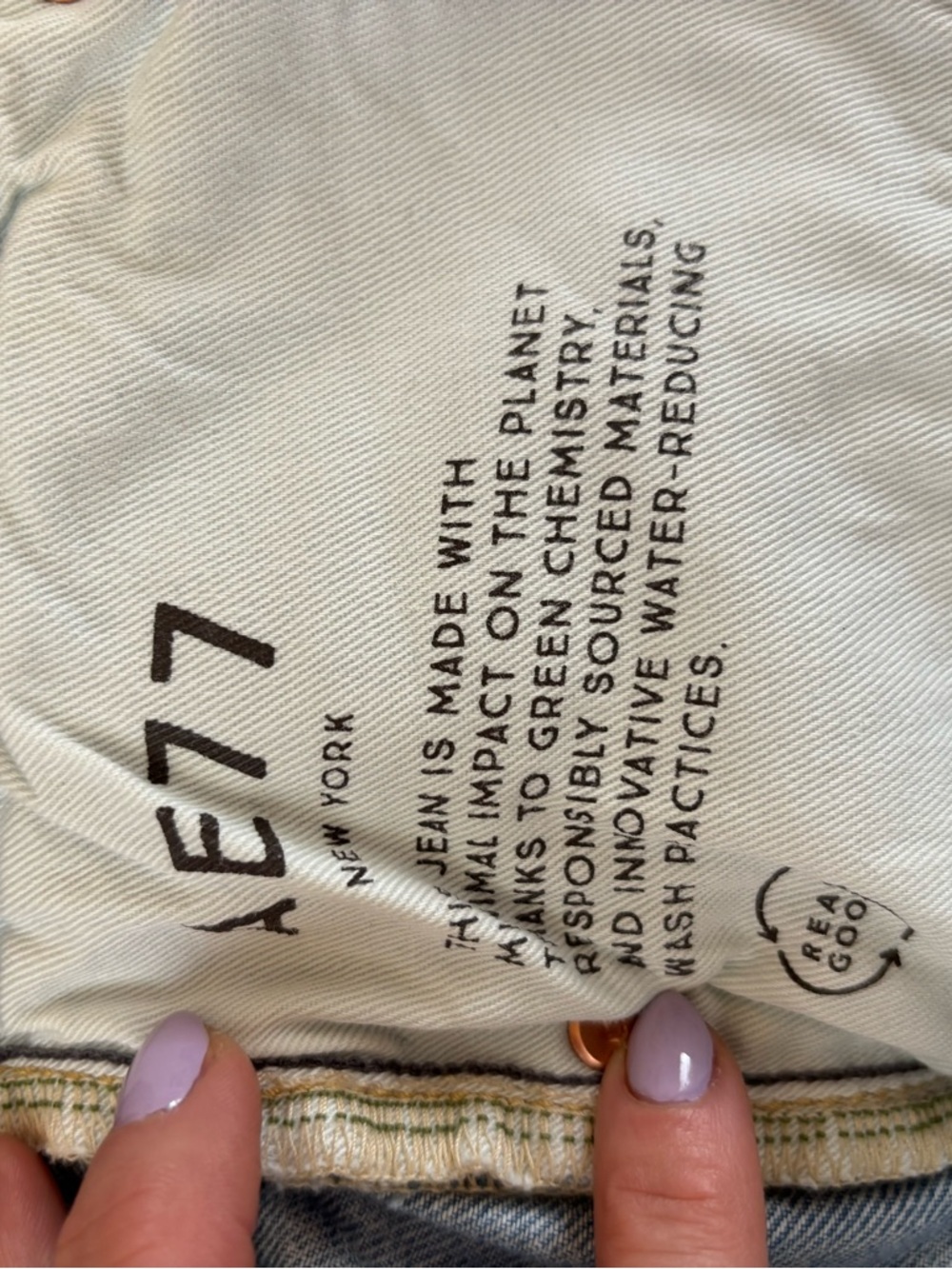 AE 77 Premium Slouch Jeans 2 - Picture 6 of 6